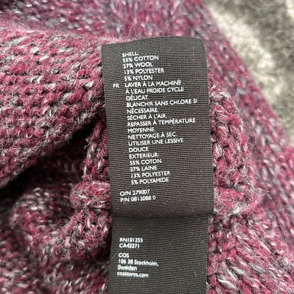COS purple mixed yarn wool-blend sweater - Picture 7 of 7